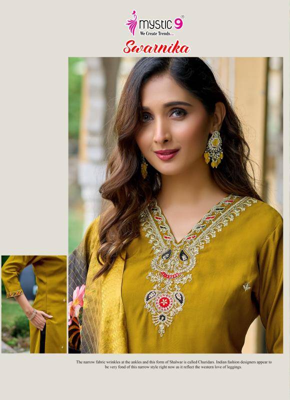 Mystic9 swarnika vol 1 Wholesale Kurti market